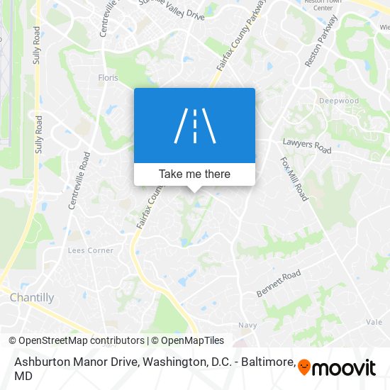 Mapa de Ashburton Manor Drive