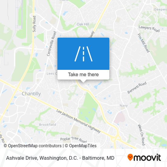 Mapa de Ashvale Drive