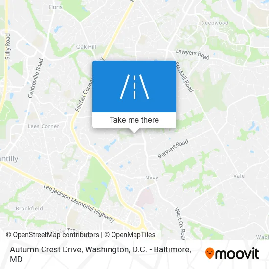 Autumn Crest Drive map