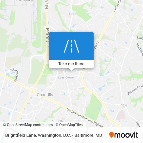 Brightfield Lane map