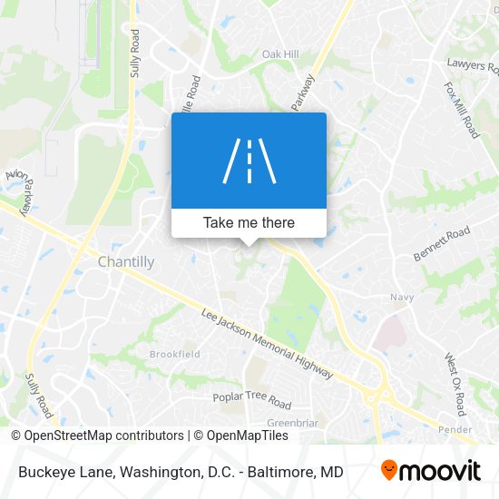 Buckeye Lane map
