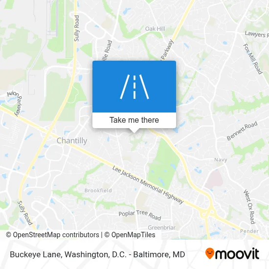 Buckeye Lane map