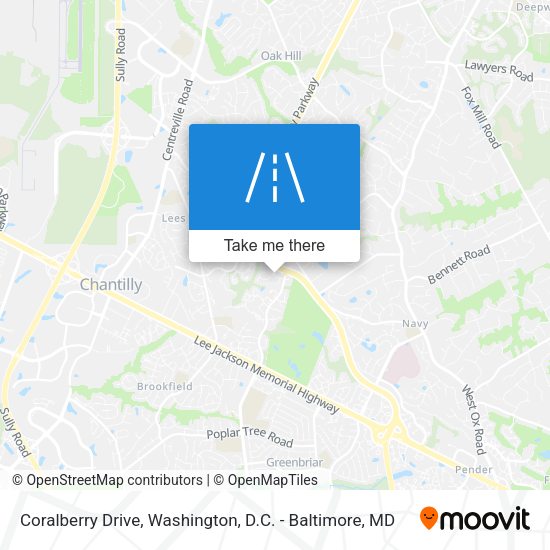 Coralberry Drive map