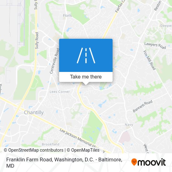 Franklin Farm Road map