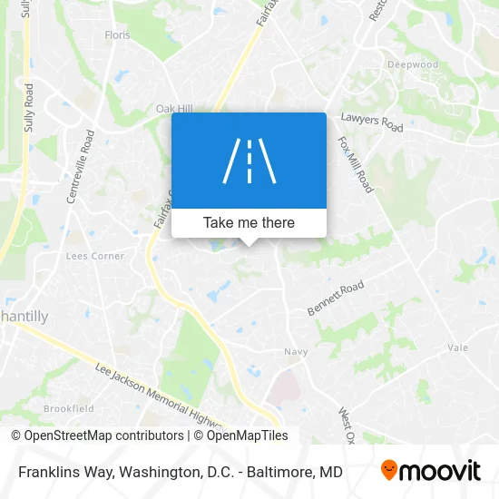 Franklins Way map