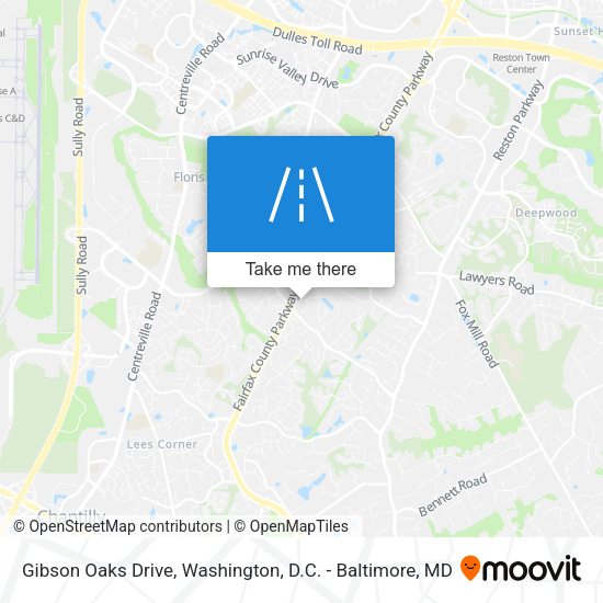 Gibson Oaks Drive map