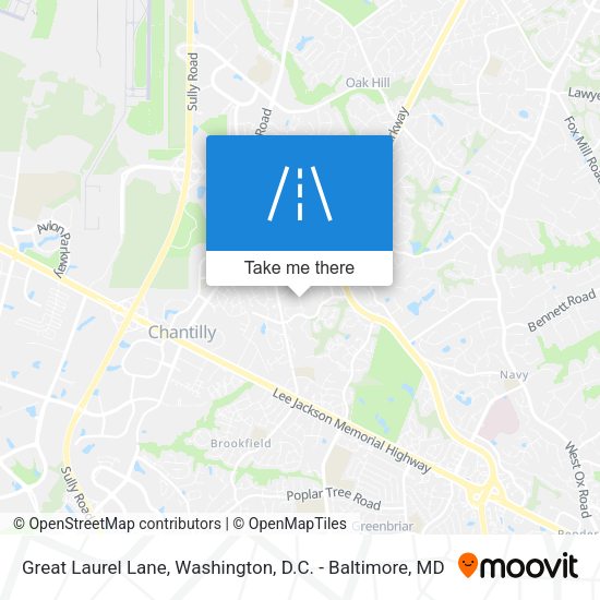 Great Laurel Lane map