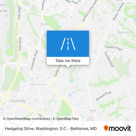Mapa de Hedgetop Drive