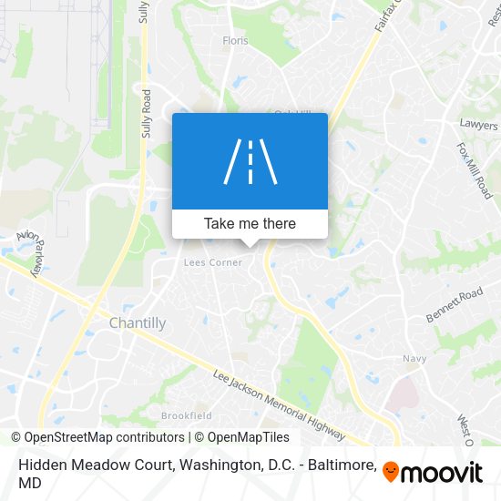 Hidden Meadow Court map