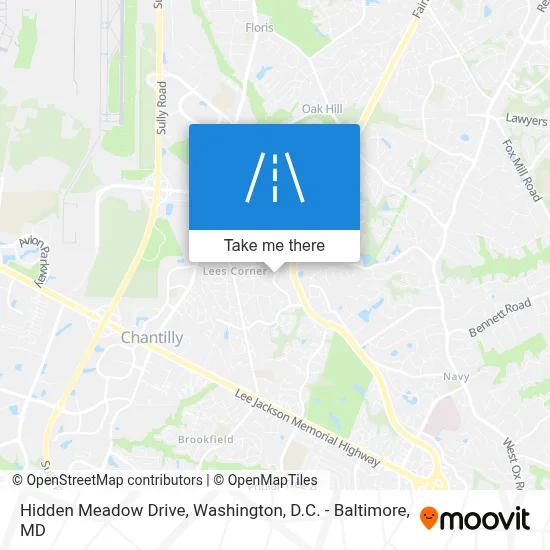 Hidden Meadow Drive map