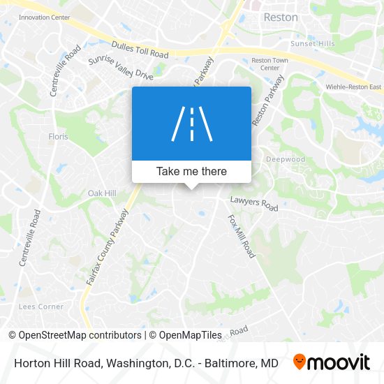 Horton Hill Road map