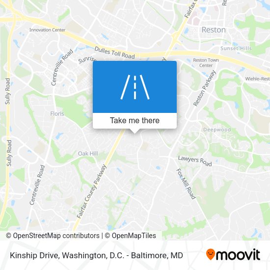 Kinship Drive map