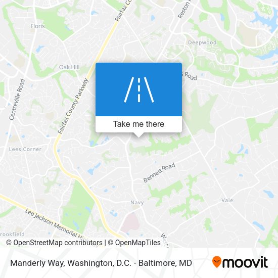 Mapa de Manderly Way