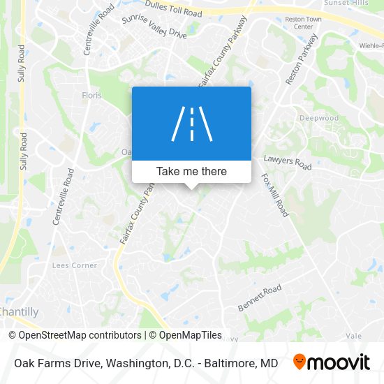 Oak Farms Drive map