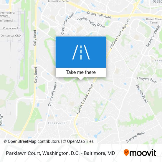 Mapa de Parklawn Court