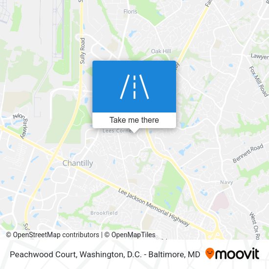 Mapa de Peachwood Court