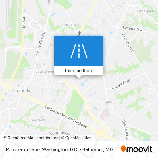 Percheron Lane map