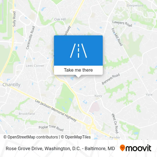 Rose Grove Drive map