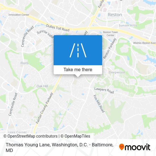 Mapa de Thomas Young Lane
