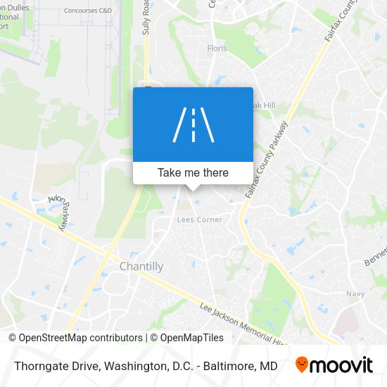Thorngate Drive map