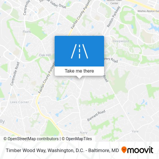 Timber Wood Way map