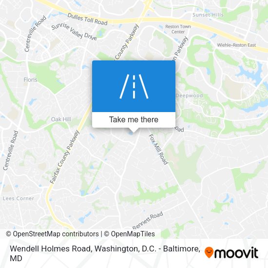 Wendell Holmes Road map