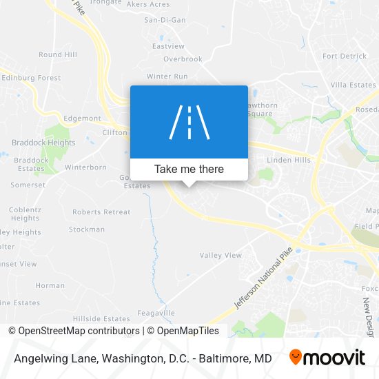 Angelwing Lane map