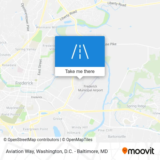 Aviation Way map