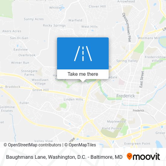Baughmans Lane map