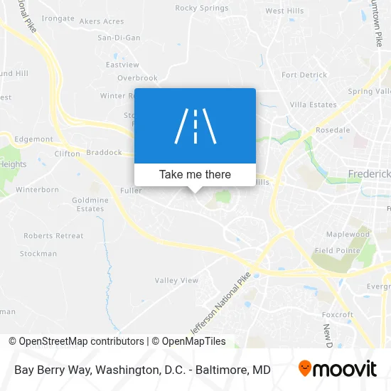 Bay Berry Way map