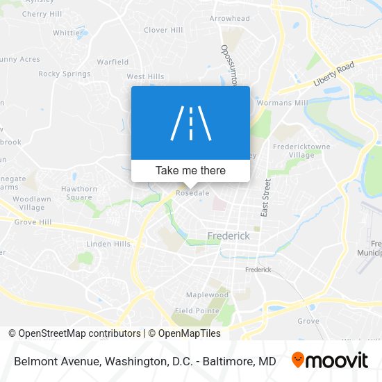 Mapa de Belmont Avenue
