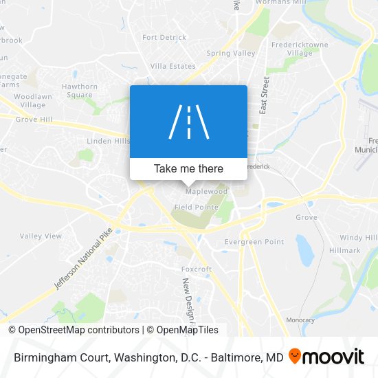 Mapa de Birmingham Court