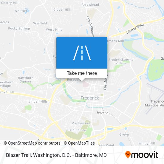 Blazer Trail map