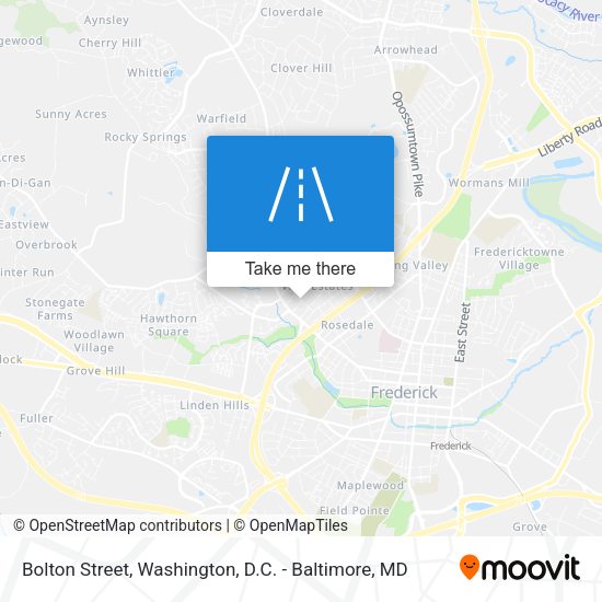 Mapa de Bolton Street