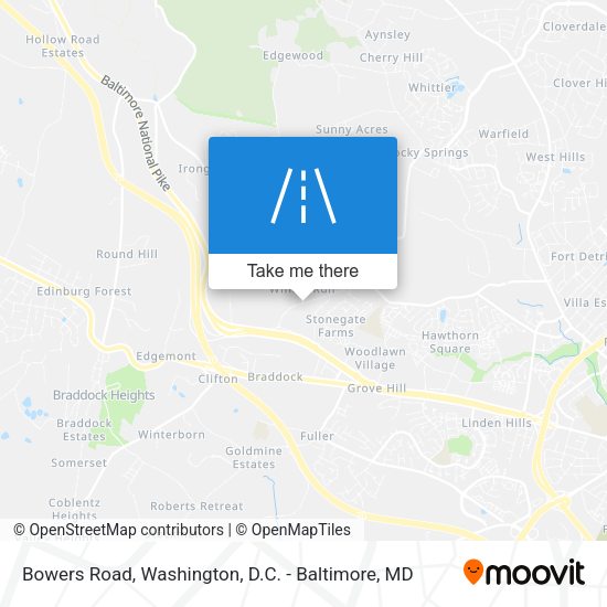 Bowers Road map