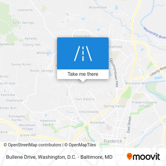 Bullene Drive map