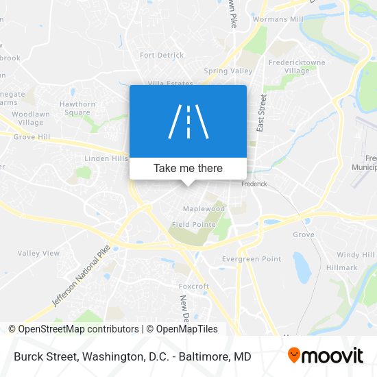 Mapa de Burck Street