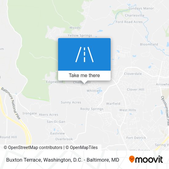 Buxton Terrace map