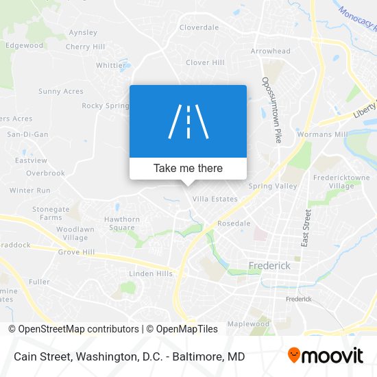 Mapa de Cain Street