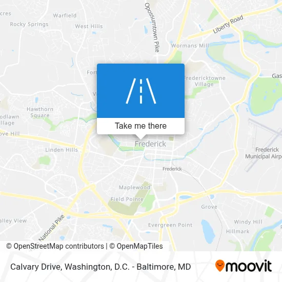 Calvary Drive map