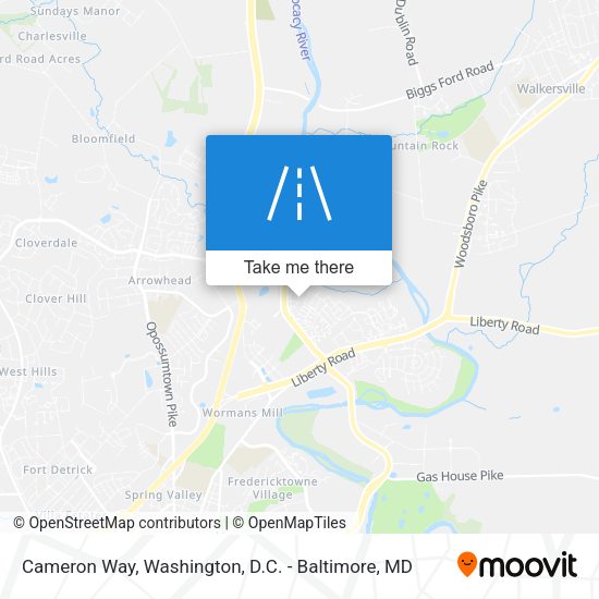 Cameron Way map