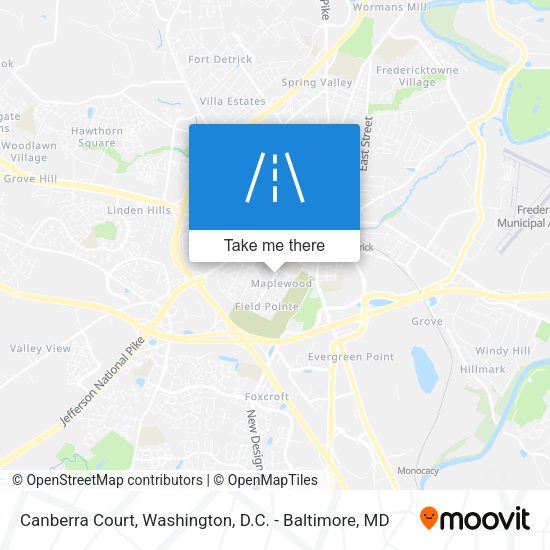 Canberra Court map