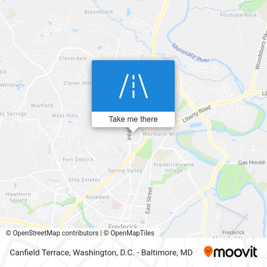 Mapa de Canfield Terrace