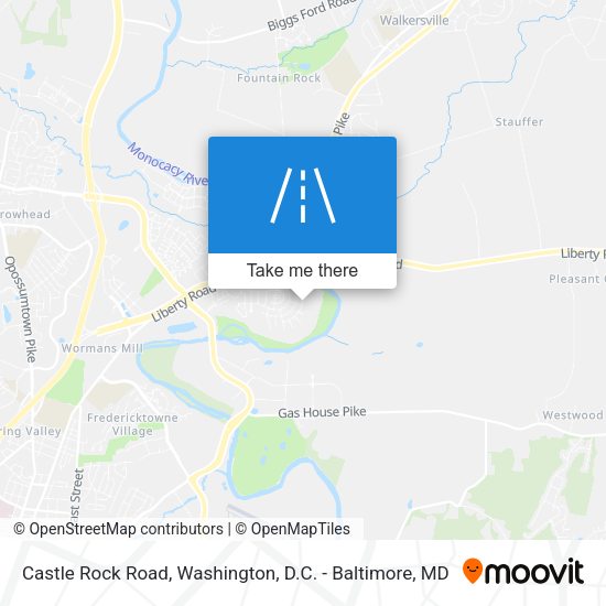 Castle Rock Road map