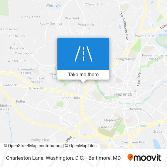 Charleston Lane map