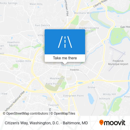 Citizen's Way map