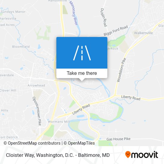 Cloister Way map
