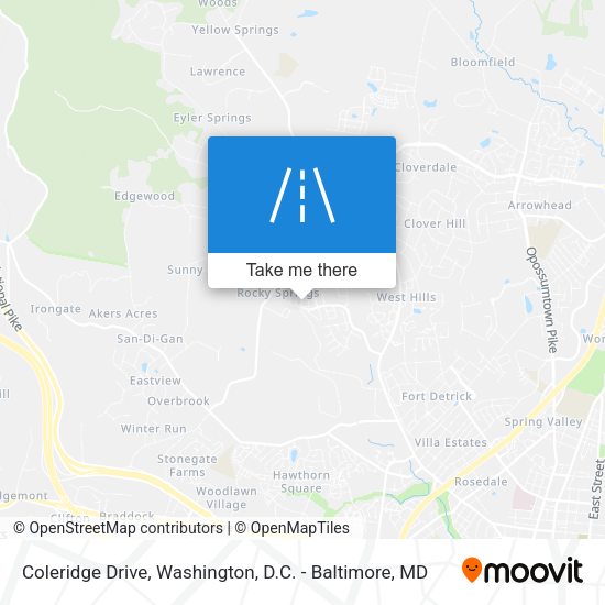 Mapa de Coleridge Drive
