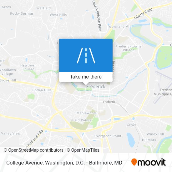 College Avenue map