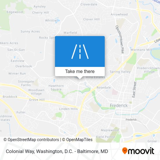 Colonial Way map